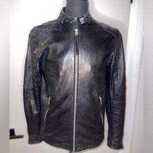 MENS CORA LEATHER RACER JACKET (ALLSAINTS)